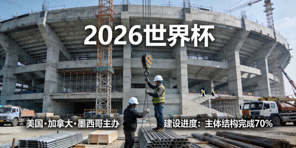 2026世界杯美国、加拿大、墨西哥主办体育场建设进展图片